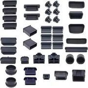 40 PCS 20 Types Anti-Dust Plugs - Silicone Dust-Proof Stoppers for Computer PC Case Box Laptop Port, DO NOT Fit MacBook