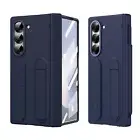 For Samsung Galaxy Z Fold 6 5 4 3 Anti-Drop Hinge Case with Strap & Kickstand