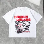 ACCENTAMBIOS 16S BOXY T 恤重量級 225GSM BROKEN DREAMS 白色