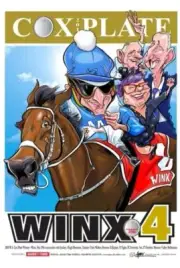 Winx Cox Plate 4 - Caricature A3 Print + Stubby Cooler