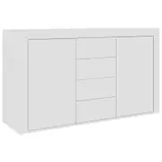 vidaXL Sideboard White Engineered Wood Home Organiser Side Cabinet Storage