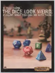 Print Ad 2005 Dungeons & Dragons 20 Side Weird Dice Wizards Of The Coast Promo