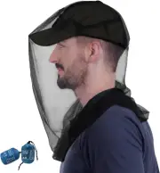 Premium Mosquito Head Net 2 Pack Ultra Large Fly Bug Protection for Camping Hiki