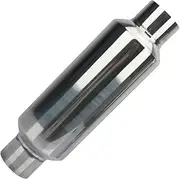 Stainless Steel Car Exhaust Pipe Muffler 51mm/57mm/63mm/76mm Universal Exhaust Tip Tail Throat Silencer(63MM)