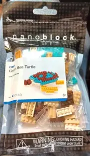 NEW Green Sea Turtle NANOBLOCK 110pcs Micro Sized Building Blocks