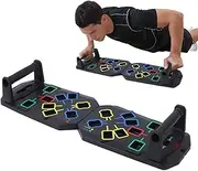 Fitness Board for Home Gym,Pushup Exercise Bar Multifunctional - Multifunctional Pushup Board, Folding Chest Muscle Workout Equipment for Comprehensive Strength Training