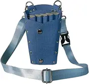 Hairdressing Pouch Bag Hairdresser Hair Scissors Waist Shoulder Bag Hairstylist Tool Kit for Hairdressers(Blue)