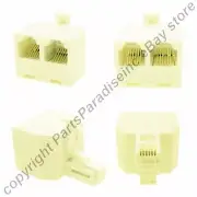 Lot10 6wire 2way Phone Y Splitter,Telephone,RJ12,6P6C