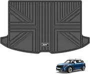 3W Custom Fit Boot Liner for Mini Countryman F60 (Hybrid) 2017-2024, All Weather Dog Friendly TPE Trunk Mats, Waterproof Anti-Slip Easy to Clean Boot Protector Accessory