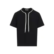 [Craig Green] Craig Green-Black Flatlock Lace Cotton T-Shirt-Uomo M STAND