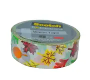 3M Scotch Washi Tape Fall Leaves Autumn Crafting Tape Paper Sticker Scrapbook