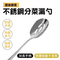 在飛比找Yahoo奇摩購物中心優惠-分菜漏勺 2入 撈勺 火鍋漏勺 漏網 分菜湯匙 分餐勺 湯匙