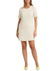 [Marcs] Trey Tweed Mini Dress in White