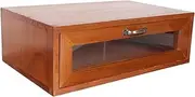 Multi Function Drawer Type Storage Box Retro Monitor Riser Cosmetic Stationery Organizer Dresser Table Organizer for Tidy Home Office Spaces