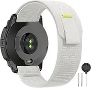 [HQzon] Hook and Loop Band Compatible with Garmin Instinct 3 45mm/2 Solar, 22mm Elastic Sturdy and Durable Strap Compatible with Garmin Instinct Tactical/Tide/Esports/Solar