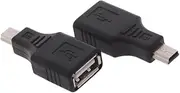 Mini USB Male to USB Type-A Female Connector Converter OTG Adapter for PC Computer Camera MP3 GPS