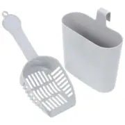 2 Pcs Cat Litter Holder Poo Scooper Suit Cleaning Accessories Pet Shovel Kit