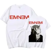 Limited Eminem Devil Horn Sign 2sides T-shirt, Retro Rapper Merch, Full Size
