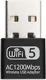 2.4G 5G AC1200Mbps Wirel Network Card USB Adapter Dual Band WiFi Receiver RTL8812 Multicolor One Size