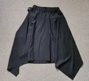 Y-3 YOHJI YAMAMOTO WOOL ASYMMETRICAL SKIRT ROCK GR.S NEU