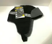Frostline Essentials - Boys Kids/Toddler Ear Flap Trapper Hat Black. OSFM (4-14)