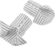 [DEARMAMY] Fashion Striped Cuff Bangles for Women Men Detachable Blouse Cuffs Elastic Wrist Cuffs Decorative Shirt Sleeves