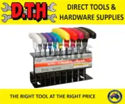10 PIECE IMPERIAL T-HANDLE ALLEN HEX KEY SET 3/32-3/8''