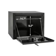 Underbody Truck Tool Box Gloss Black Steel Durable 14 In. X 12 In. X 18 In. NEW