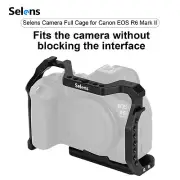 Selens Camera Cage Side ARRI Top Handle Cold Shoe Kit For Canon EOS R6 Mark II