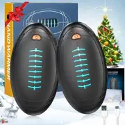 Hand Warmers Rechargeable, 2 Pack Temperature Electric Portable Heater Footba...