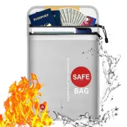 Fireproof Document Bags,Waterproof and Fireproof Money Bag,Fireproof Safe Sto...