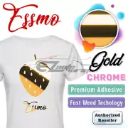 Chrome Gold Heat Transfer Vinyl Laser HTV T-Shirt 20" Wide Iron On / Heat Press