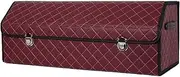 Car Trunk Organizer, Large Folding Waterproof Car Trunk Organizer, Auto Supplies Trunk Storage Box Car Boot Tidy Storage Box Car Storage Box(Red)