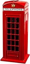 Large Telephone Booth Money Box Coin Die Cast Piggy Bank London Souvenirs Red Telephone Box Money Bank Made of Die Cast Metal