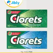 Clorets Gum |Two Flavors|Ten Pieces|14g Packs|Worldwide Shipping|Wholesale Deals