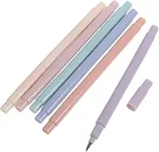 GETAJGHSD 6pcs Dual Tip Highlighter Pens Marking Pens for Note Taking Lightweight Fluorescent Markers Vibrant Colors Convenient for School and Office Use