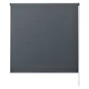 Easy DIY Blockout Roller Blinds 90cm-180cm (W) x 210cm (D) (Slate/Charcoal)