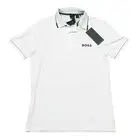 Boss Hugo Boss Men's White Paul Pro Slim Fit Stretch Short Sleeve Polo Shirt