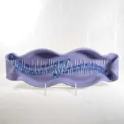 Handmade Purple/Blue Baguette Tray w/ Knife, Functional and Decorative Pottery
