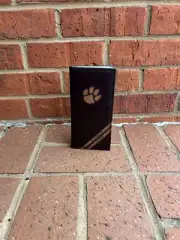 Zep-Pro Clemson University Tigers Brown Debossed Leather Tall Wallet