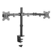 [BT-LDT12-C024N] Brateck Economy Dual Monitor Steel Monitor Arm Up to 32" Detachable VESA Plate