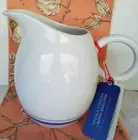 Royal Doulton Terence Conran Chophouse Blue Stripes White Jug Pitcher NEW W Tags