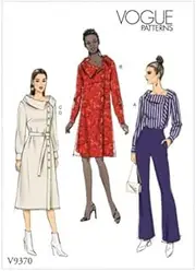 [Vogue] Sewing Pattern 9370 Tunics, Dresses A5 (6-8-10-12-14)