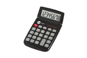 Marbig Dual Powered 8 Digit Pocket Solar Power Handheld Calculator Office Black