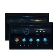 2Pcs Car Rear Headrest Monitor 13.3in Touch Screen Player BT WIFI Mirror Link