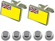 [Select Gifts] Shirt Dress Studs Niue Flag Cufflinks
