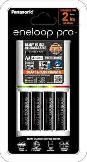 3-Hour Quick Battery Charger w/ 4 Pro Batteries