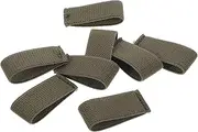 Belt Anchor Webbing Belt Holders Elastic Harness Strap Loops Outdoor Belt Hoops Belt Keepers Back Belt Fixing Hoops Back Band Loop Belt Loops Khaki Nylon