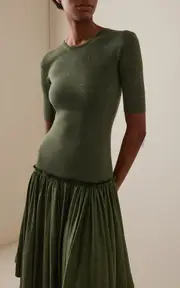 [Gabriela Hearst] Sirona Wool-Silk Maxi Dress