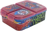 Spiderman Moving Target Premium Lunch Box with 3 Compartments, Bento Lunch Box for Children – Ideal for School, Nursery or Leisure